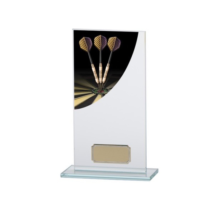 COLOUR CURVE JADE GLASS DARTS AWARD - 180MM